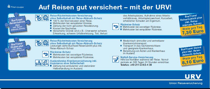 Versicherung URV Bus ab 2024